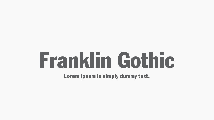 Franklin Gothic Free Download Mac
